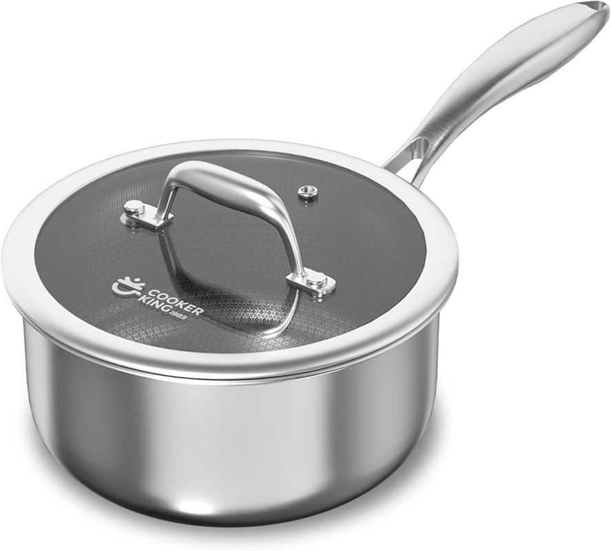 COOKER KING 1.5 Quart Nonstick Ceramic Saucepan