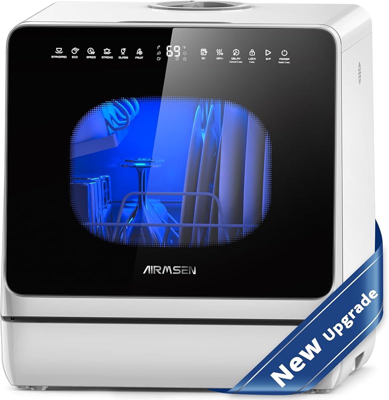 AIRMSEN Portable Countertop Dishwasher