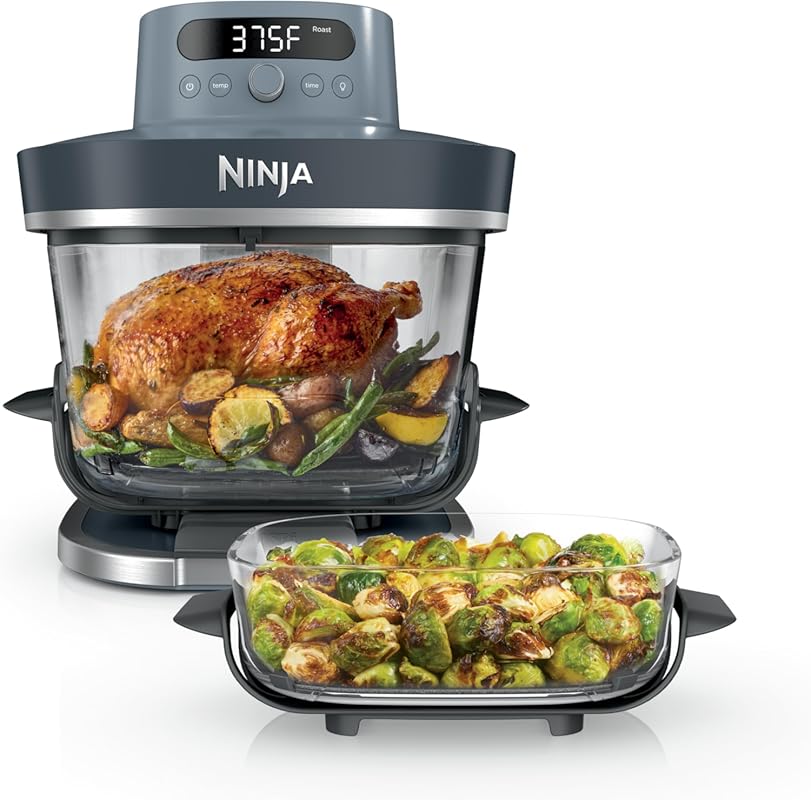 Ninja Crispi Pro 6-in-1 Glass Air Fryer, 6qt & 2.5qt Containers