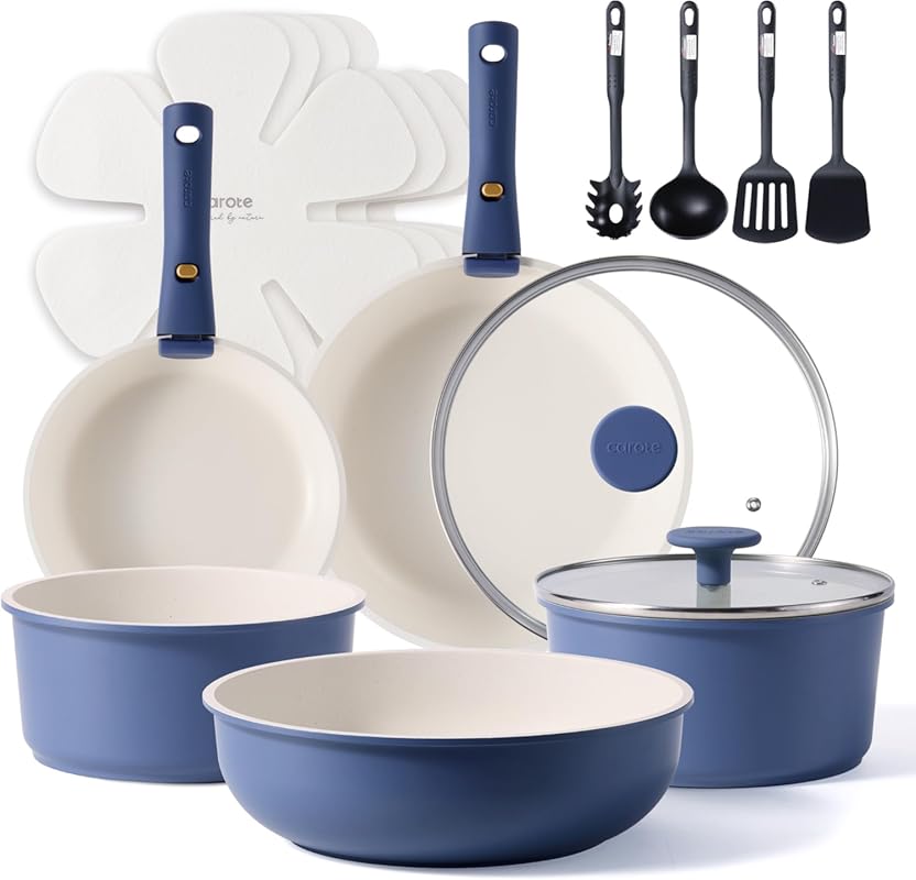 CAROTE 17pcs Pots and Pans Set