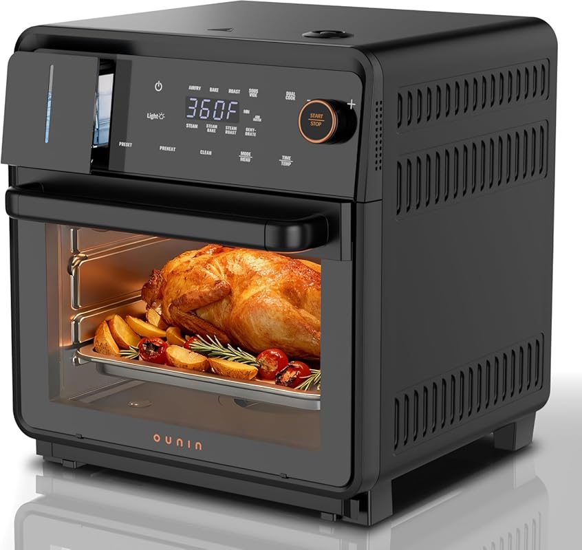 OUNIN 16QT 11-in-1 Countertop Steam Air Fryer Oven