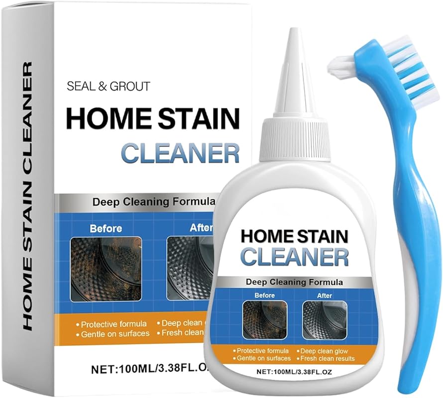 Home Stain Cleaner Gel, Washing Machine Cleaner with Brush