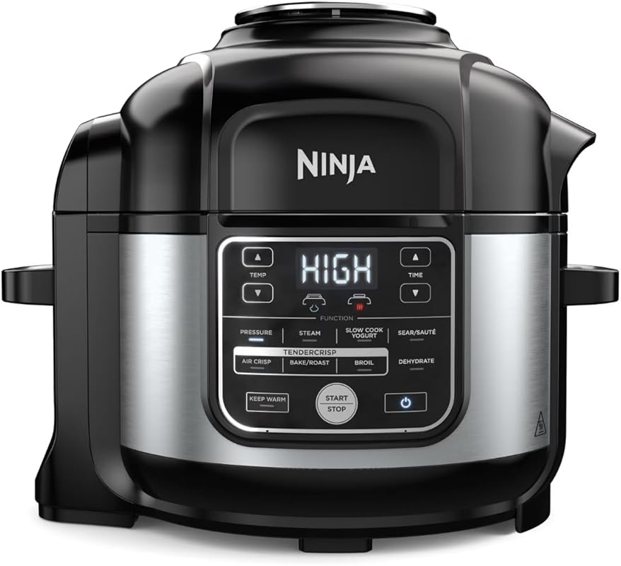 Ninja Foodi 6.5 Quart Stainless Steel Pressure Cooker and Air Fryer Co